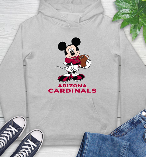 NFL Football Arizona Cardinals Cheerful Mickey Mouse Shirt Hoodie 6