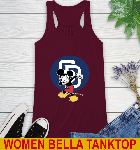 San Diego Padres MLB Baseball Dabbing Mickey Disney Sports Racerback Tank 3
