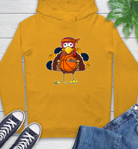Utah Jazz Turkey thanksgiving day Hoodie 3