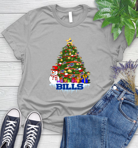 Buffalo Bills Merry Christmas NFL Football Sports Women's T-Shirt 5
