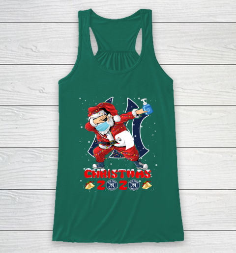 New York Yankees Funny Santa Claus Dabbing Christmas 2020 MLB Racerback Tank 5