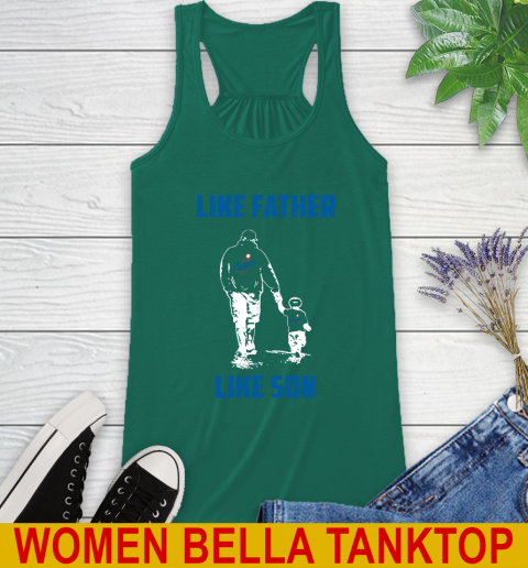 Los Angeles Dodgers MLB Baseball Like Father Like Son Sports Racerback Tank 5