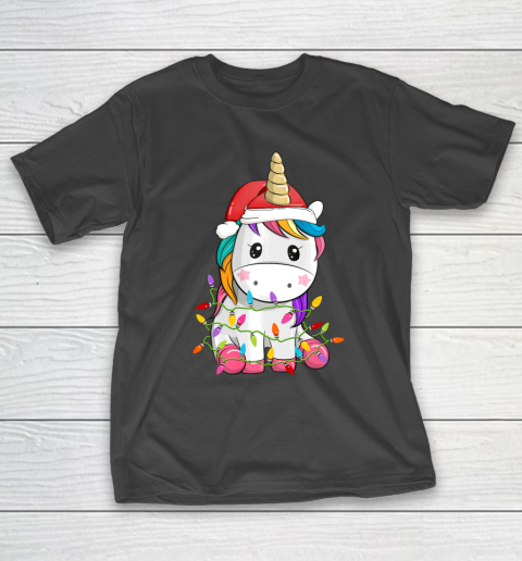 Unicorn Tree Christmas Sweater Xmas Pet Animal Lover Gifts T-Shirt