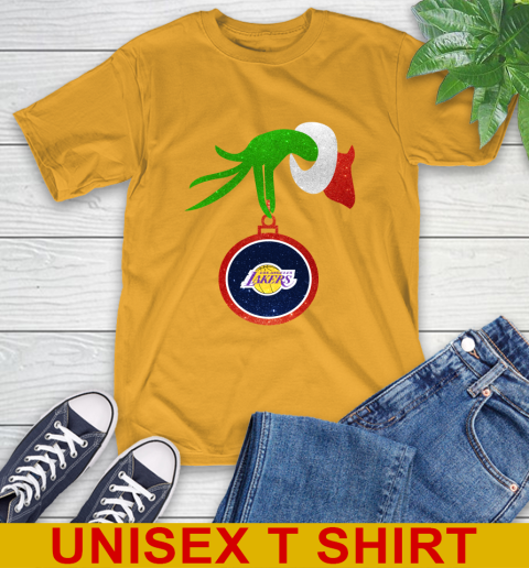 Los Angeles Lakers Grinch Merry Christmas NBA Basketball T-Shirt 3