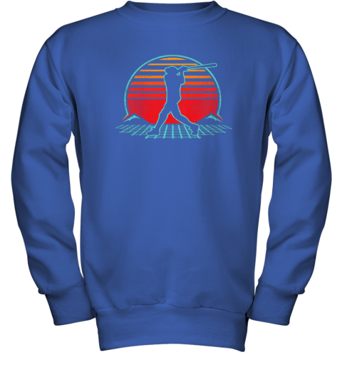 j44o baseball retro vintage 80s style coach player gift youth sweatshirt 47 front royal