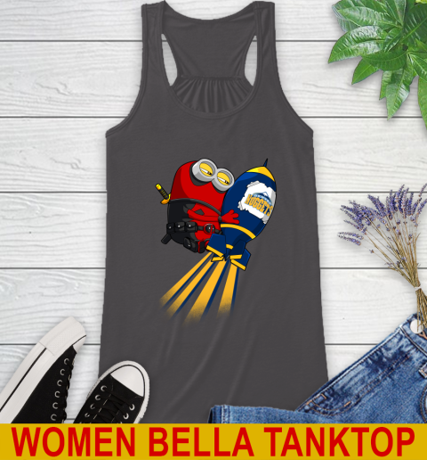 NBA Basketball Denver Nuggets Deadpool Minion Marvel Shirt Racerback Tank 10