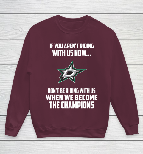 NHL Dallas Stars Hockey We Become The Champions Youth Sweatshirt 4