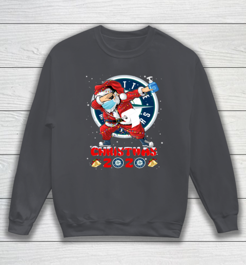 Seattle Mariners Funny Santa Claus Dabbing Christmas 2020 MLB Sweatshirt 4
