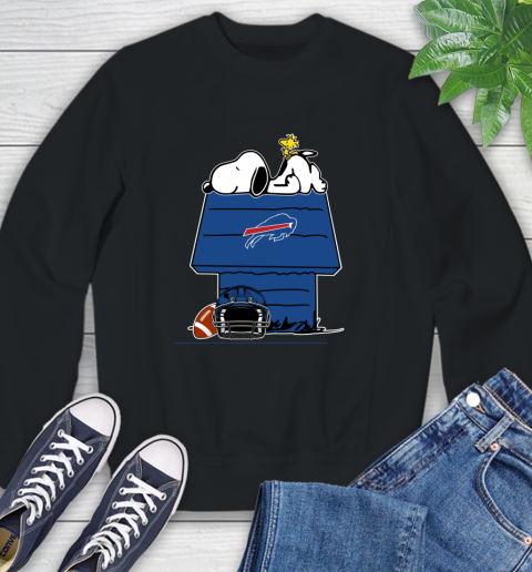 Buffalo Bills NFL Football Snoopy Woodstock The Peanuts Movie Sweatshirt 2