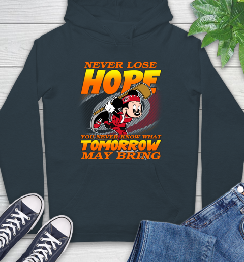 Carolina Hurricanes NHL Hockey ootball Mickey Disney Never Lose Hope Hoodie 7