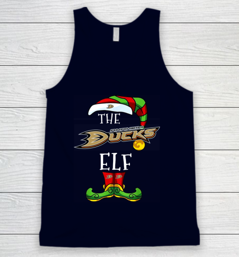 Anaheim Ducks Christmas ELF Funny NHL Tank Top 2