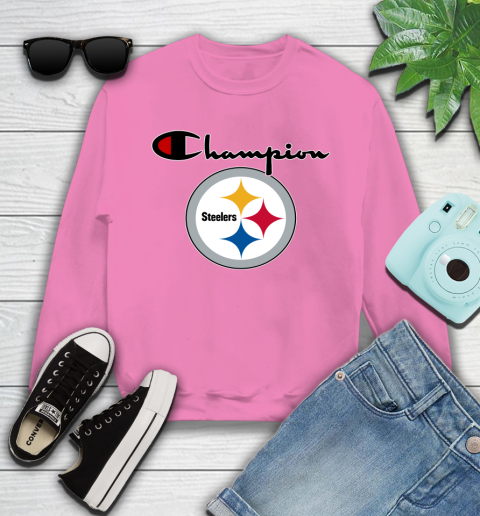 NFL Football Pittsburgh Steelers Champion Shirt Youth Sweatshirt 3