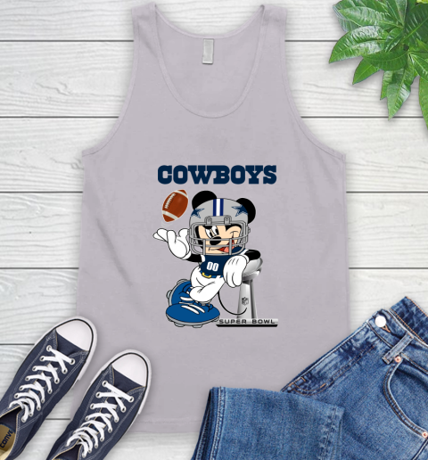 NFL Dallas Cowboys Mickey Mouse Disney Super Bowl Football T Shirt Tank Top 4