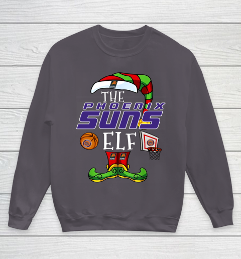 Phoenix Suns Christmas ELF Funny NBA Youth Sweatshirt 5