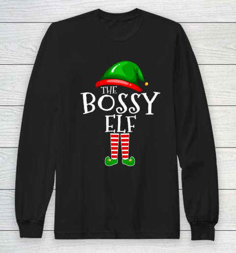 The Bossy Elf Group Matching Family Christmas Long Sleeve T-Shirt