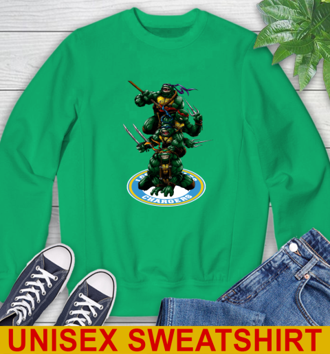 NFL Football Los Angeles Chargers Teenage Mutant Ninja Turtles Shirt Sweatshirt 6