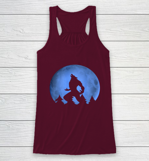 Werewolf Blue Moon wolf full moon on Halloween costume 2020 Racerback Tank 2