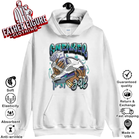 Jordan 5 Grape Sneaker Girl Hoodie