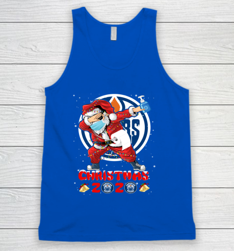 Edmonton Oilers Funny Santa Claus Dabbing Christmas 2020 NHL Tank Top 4