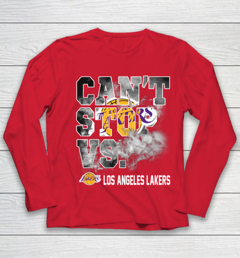 NBA Los Angeles Lakers Basketball Can't Stop Vs Youth Long Sleeve 8