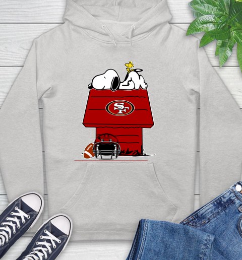 San Francisco 49ers NFL Football Snoopy Woodstock The Peanuts Movie Hoodie