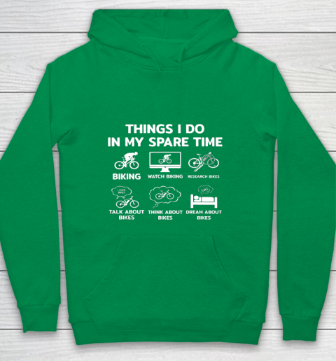 Things I Do In My Spare Time Mountain Bike Biking Funny Gift Youth Hoodie 4