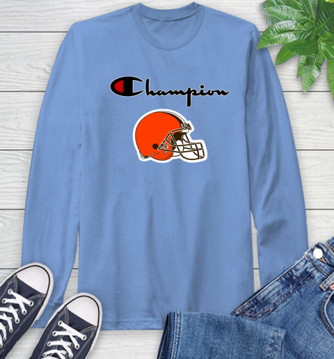 NFL Football Cleveland Browns Champion Shirt Long Sleeve T-Shirt 10