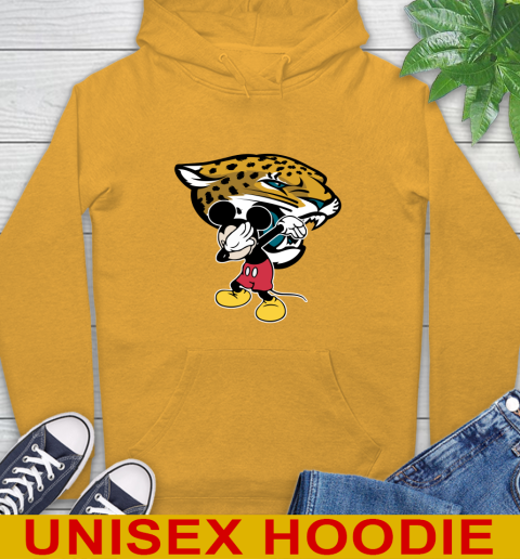 Jacksonville Jaguars NFL Football Dabbing Mickey Disney Sports Hoodie 3