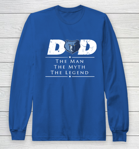 Memphis Grizzlies NBA Basketball Dad The Man The Myth The Legend Long Sleeve T-Shirt 6