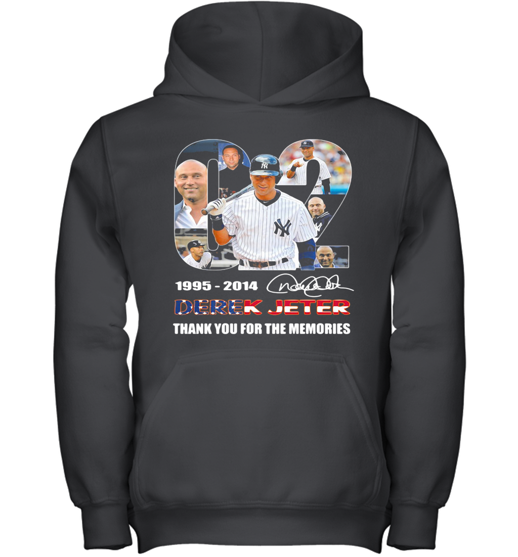 02 1995 2014 Derek Jeter Thank You For The Memories Signature Youth Hoodie