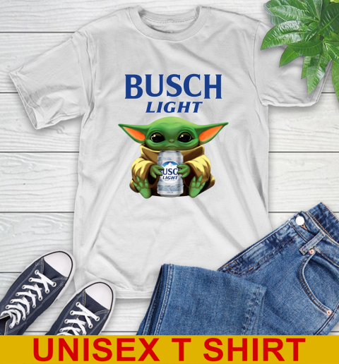 Star Wars Baby Yoda Hugs Busch Light Beer Shirt