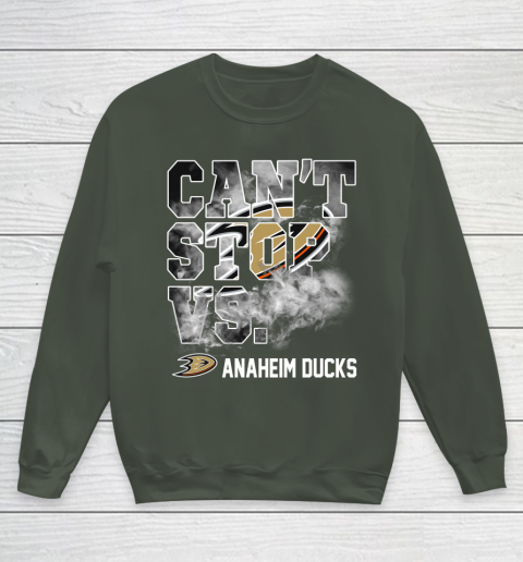 NHL Anaheim Ducks Hockey Can't Stop Vs Youth Sweatshirt 8