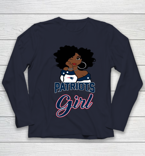 New England Patriots Girl NFL Youth Long Sleeve 3