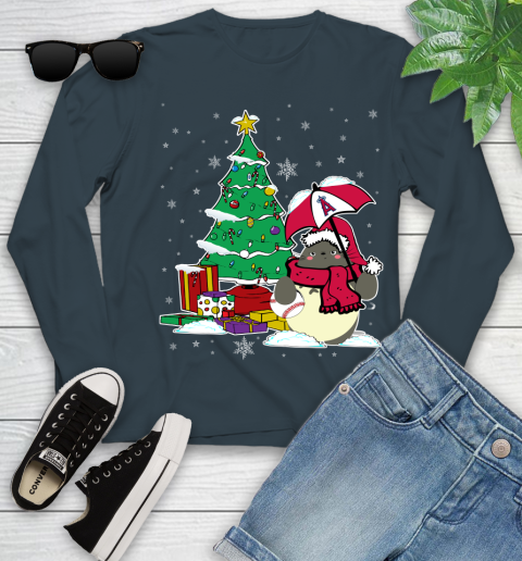 Los Angeles Angels MLB Baseball Cute Tonari No Totoro Christmas Sports Youth Long Sleeve 9