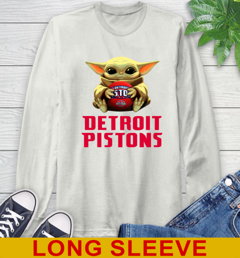 NBA Basketball Detroit Pistons Star Wars Baby Yoda Shirt 69