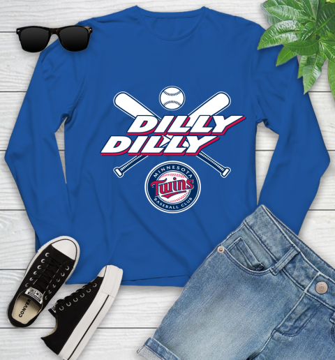 MLB Minnesota Twins Dilly Dilly Baseball Sports Youth Long Sleeve 9