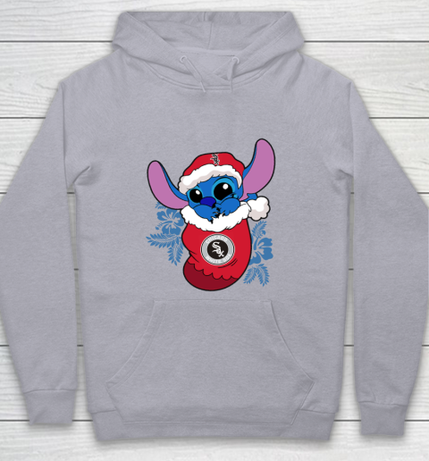 Chicago White Sox Christmas Stitch In The Sock Funny Disney MLB Youth Hoodie 5