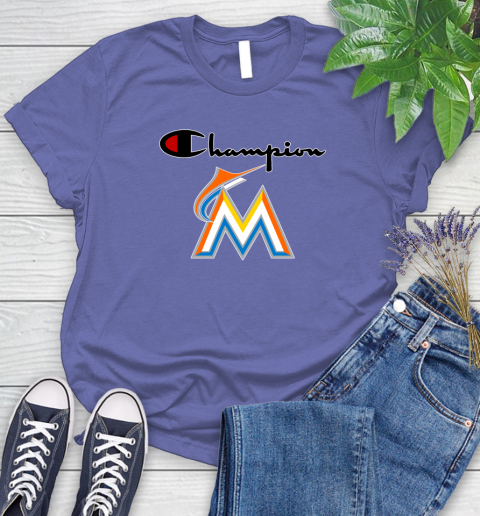 MLB Baseball Miami Marlins Champion Shirt Women's T-Shirt 12