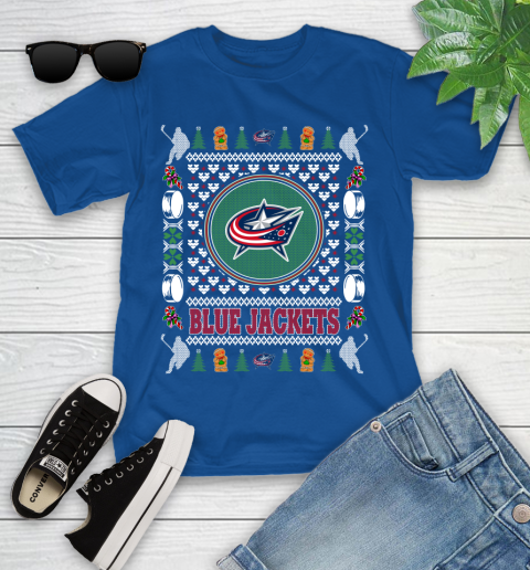Columbus Blue Jackets Merry Christmas NHL Hockey Loyal Fan Ugly Shirt 111