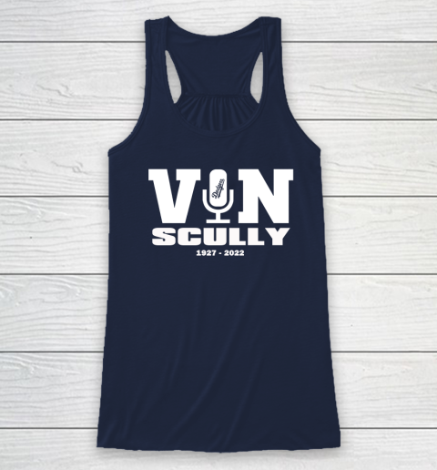 Vin Scully Microphone 1927 2022 Racerback Tank 5