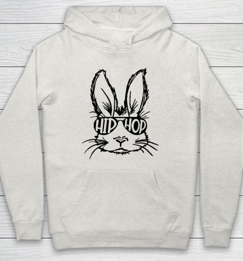 Hip Hop Bunny Face With Sunglasses Easter Day Hoodie 8