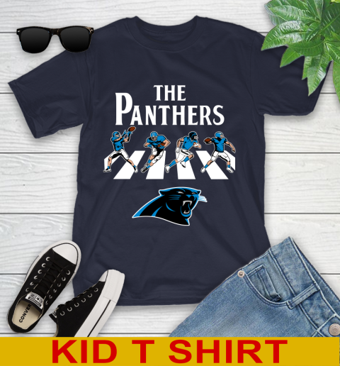 NFL Football Carolina Panthers The Beatles Rock Band Shirt Youth T-Shirt 2