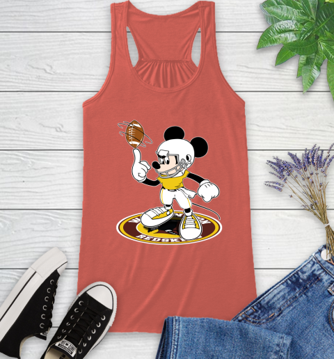 NFL Football Washington Redskins Cheerful Mickey Disney Shirt Racerback Tank 4