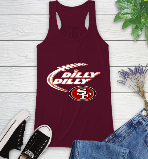 NFL San Francisco 49ers Dilly Dilly Football Sports Racerback Tank 3