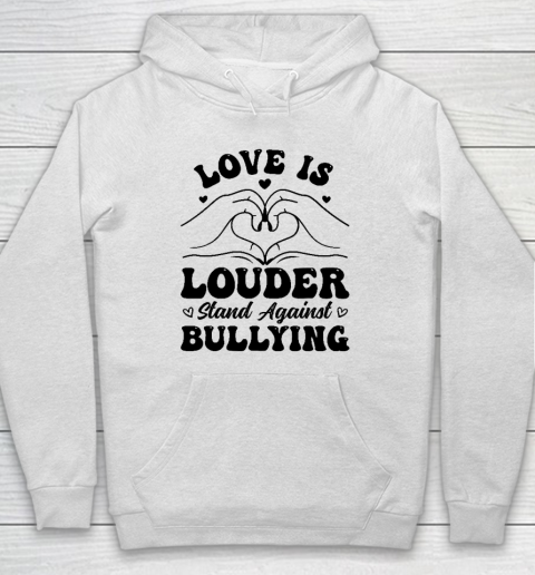 Love is Louder Anti Bullying Kids Unity Day Orange Be Kind Hoodie