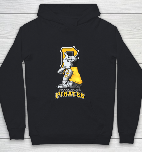 MLB Baseball My Cat Loves Pittsburgh Pirates Youth Hoodie