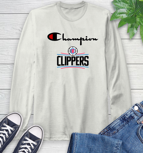 NBA Basketball LA Clippers Champion Shirt Long Sleeve T-Shirt 11