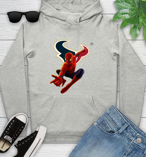 NFL Spider Man Avengers Endgame Football Houston Texans Youth Hoodie