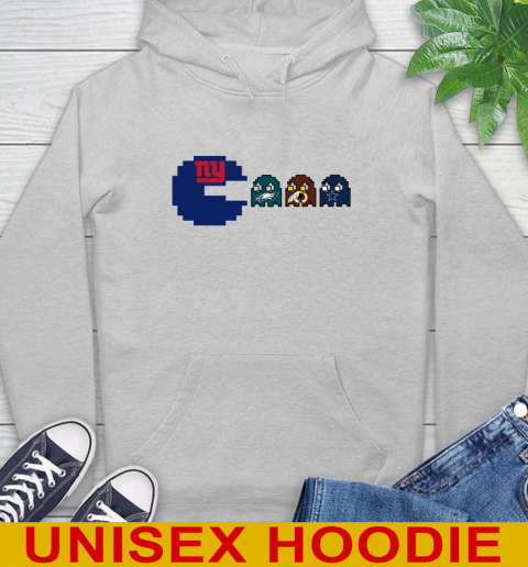 New York Giants NFL Football Pac Man Champion Hoodie 6