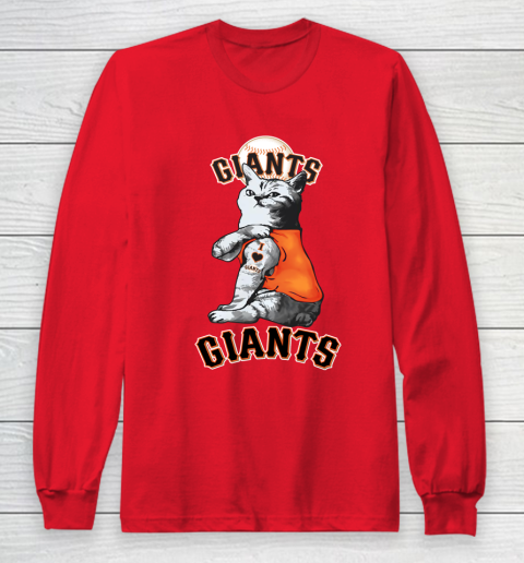 MLB Baseball My Cat Loves San Francisco Giants Long Sleeve T-Shirt 7